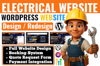build mep website mechanical electrical website contractor wordpress website