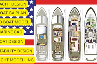 create detailed 3d boat and yacht models with realistic rendering