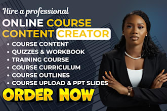 online course creation, online course content, and curriculum course content ppt