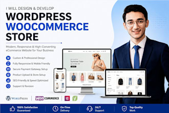 design and develop a responsive wordpress online store