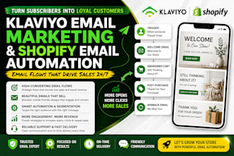 klaviyo email marketing, shopify email automation, and email flows setup