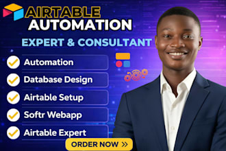 setup airtable database, airtable automation crm, ai automation, airtable expert