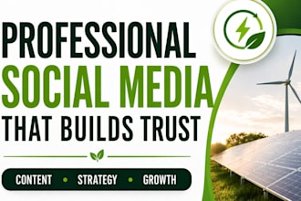 create high converting social media content for solar and green energy brands