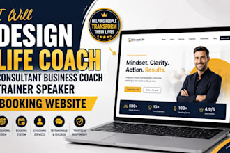 design life coach consultant business coach trainer speaker booking website