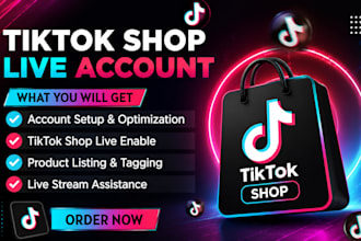 setup shopify tik tok shop tik tok live account manage tik tok shop sale
