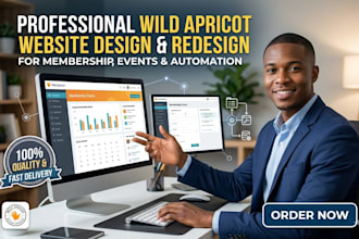 design or redesign wild apricot website for membership event management website