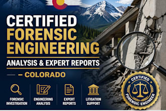certified forensic engineering analysis and expert reports colorado
