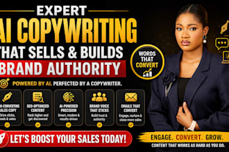 provide expert ai copywriting to boost your sales and brand authority