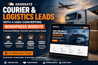 generate courier and logistics leads with high converting website