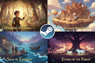 draw fantasy steam capsule artwork game banner game art storefront cover art