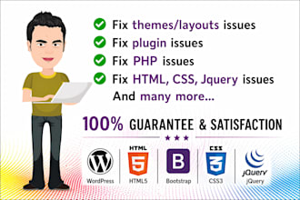 fix wordpress issues, wordpress error, wordpress bug fix