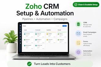 setup and customize zoho crm zoho one zoho campaigns zoho forms zoho automation