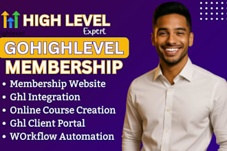 build gohighlevel membership site online course ghl client portal ghl website