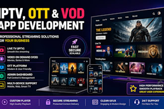 branded a custom iptv, vod, ott app development