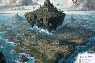 create a high quality fantasy map