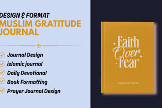 design a gratitude journal for muslim women KDP