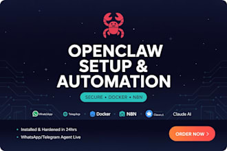 setup openclaw clawdbot ai agent whatsapp telegram chatbot vps docker n8n secure