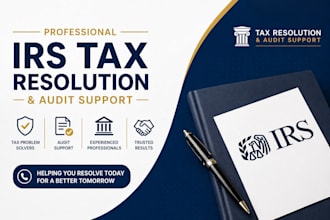 design a professional irs tax resolution website audit support website