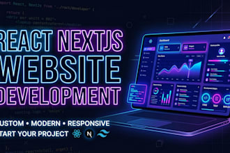 react nextjs website development