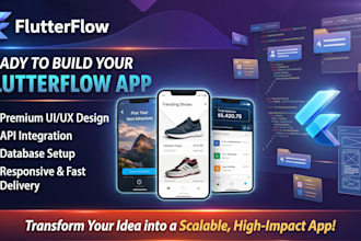 build custom flutterflow app, flutter flow mobile app developer, fintech app mvp