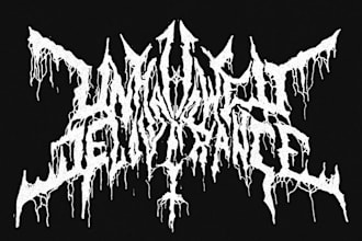 design rock, metal, progressive metalcore, hardcore and modern band logo
