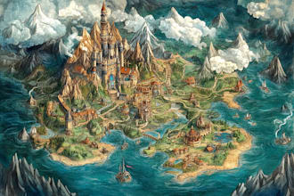 create fantasy, retro and vintage maps for board games