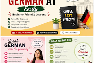 teach you german language from a1 level in an easy way
