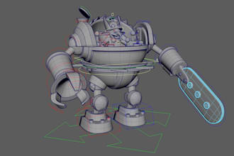 retopologize 3d character or props for animation and rigging with clean topology