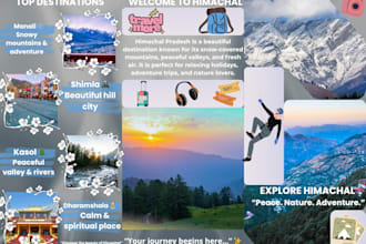 design a professional bifold or trifold brochure in canva