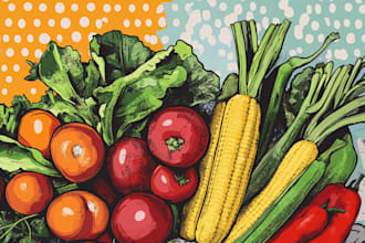 food pop art of your food pop art