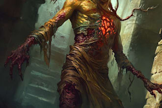 create a horror character