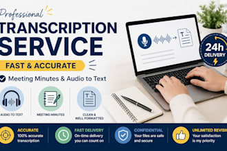 transcribe audio or write clear meeting minutes