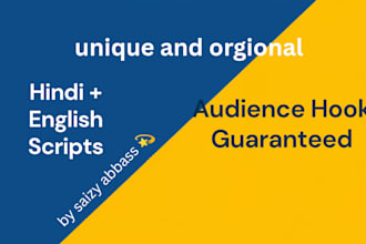 create catchy scripts for youtube, instagram reels and shorts