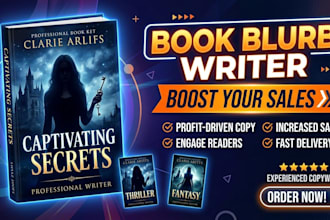 write book blurb description and amazon kdp book summary