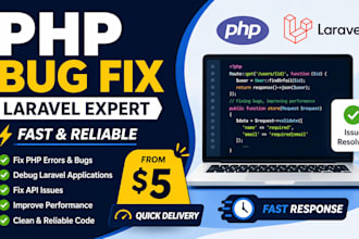 fix laravel bugs, api errors, and webhook issues