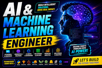 be your ai and machine learning engineer for custom solutions