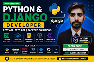 develop django rest API for your web or mobile app backend