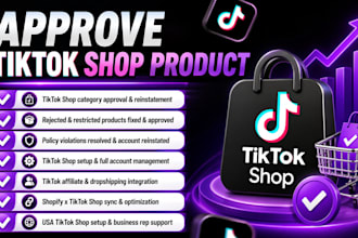 fix tiktok shop category approval, approve rejected and restricted products