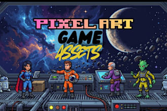 create 2d pixel art sprite sheet animation for indie game asset character design