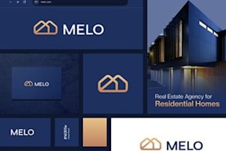 design real estate branding, corporate identity, brand identity and realtor logo
