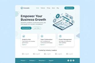 design clean and user friendly UI UX for website