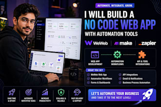 build a no code web app with weweb and automation tools