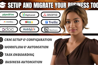 setup pipedrive ghl odoo zoho crm monday crm hubspot notion trello asana