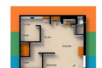 draw professional architecture plan and house map with 2d floor plan