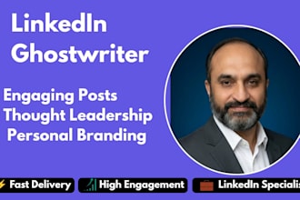be your linkedin ghostwriter for engaging posts and thought leadership