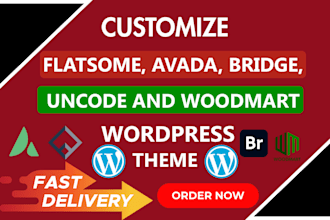 customize flatsome avada bridge woodmart wordpress theme