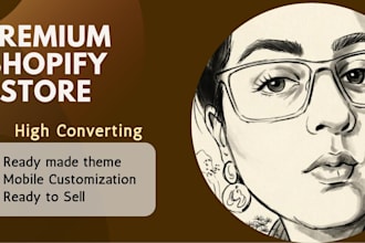 setup a professional shopify store with a ready made theme