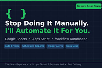 automate your google sheets or apps script workflow