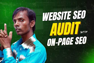 provide technical website SEO audit report and action plan with on page