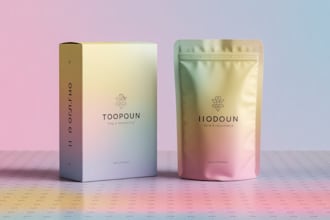 design creative box, pouch and label packaging design